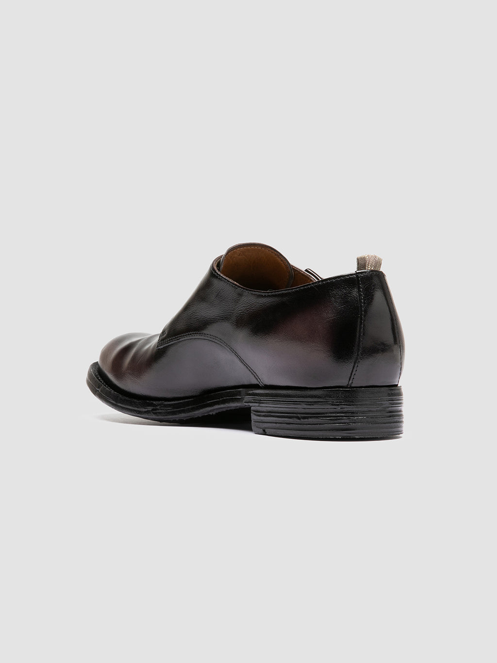 BALANCE 024 - Black Leather Monk Shoes - image 4,side view