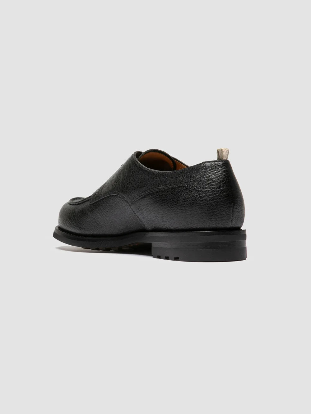 BALATA FLEXI 001 - Black Leather Derby Shoes - image 4,side view