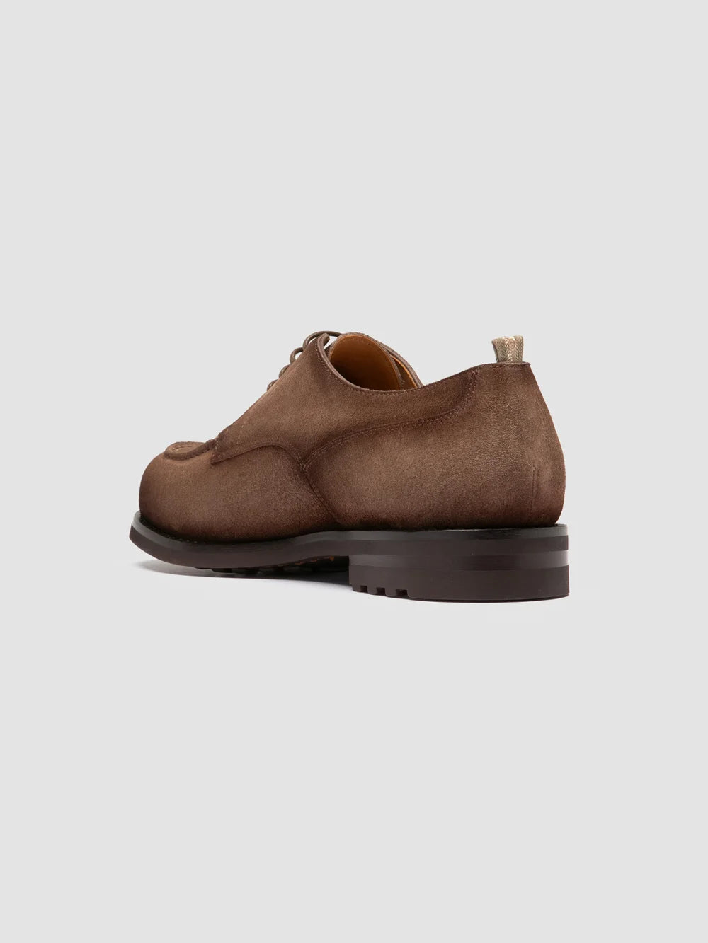 BALATA FLEXI 001 - Brown Suede Derby Shoes - image 4,side view