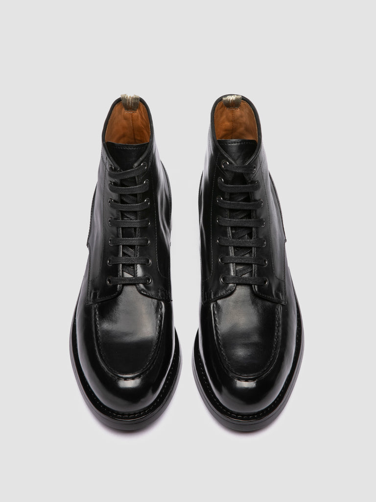 BALATA FLEXI 002 - Black Leather Lace Up Boots