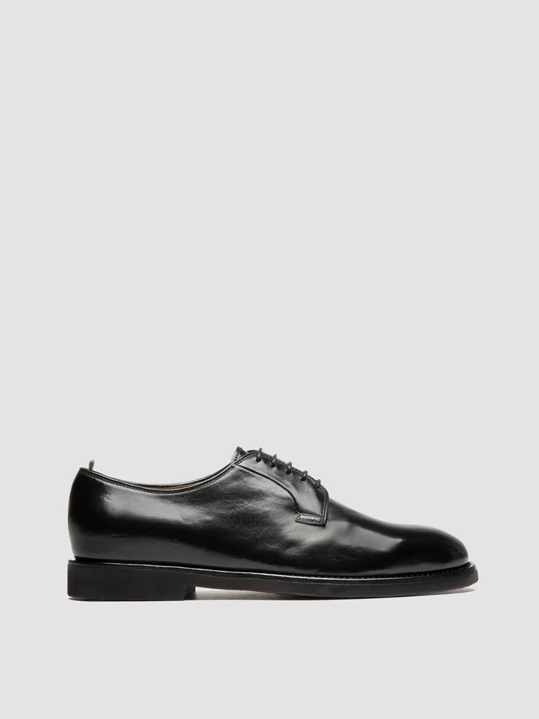 BARITON FLEXI 001 - Schwarze Derby-Schuhe aus Leder
