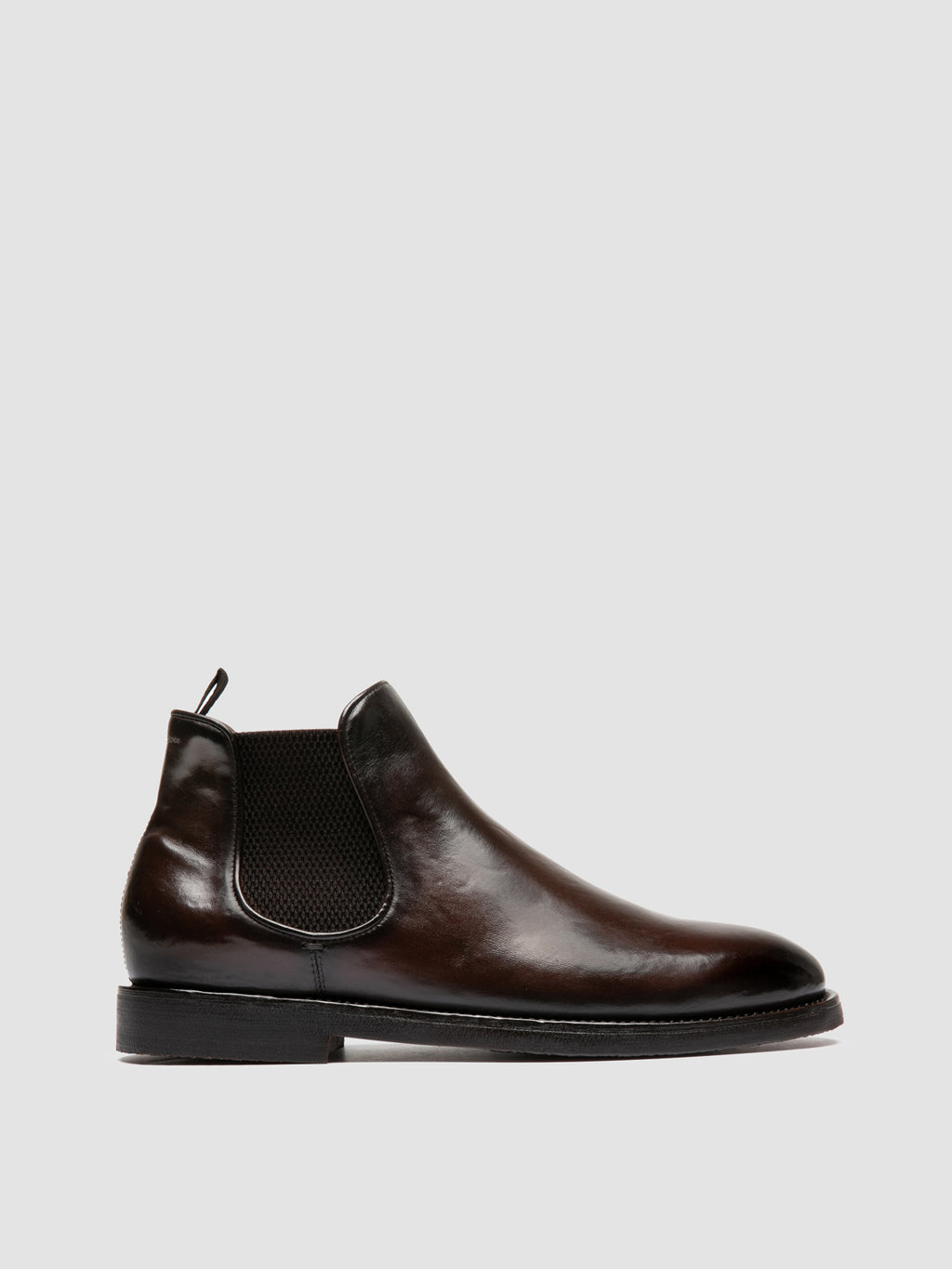 BARITON FLEXI 002 - Brown Leather Chelsea Boots - image 1,side view