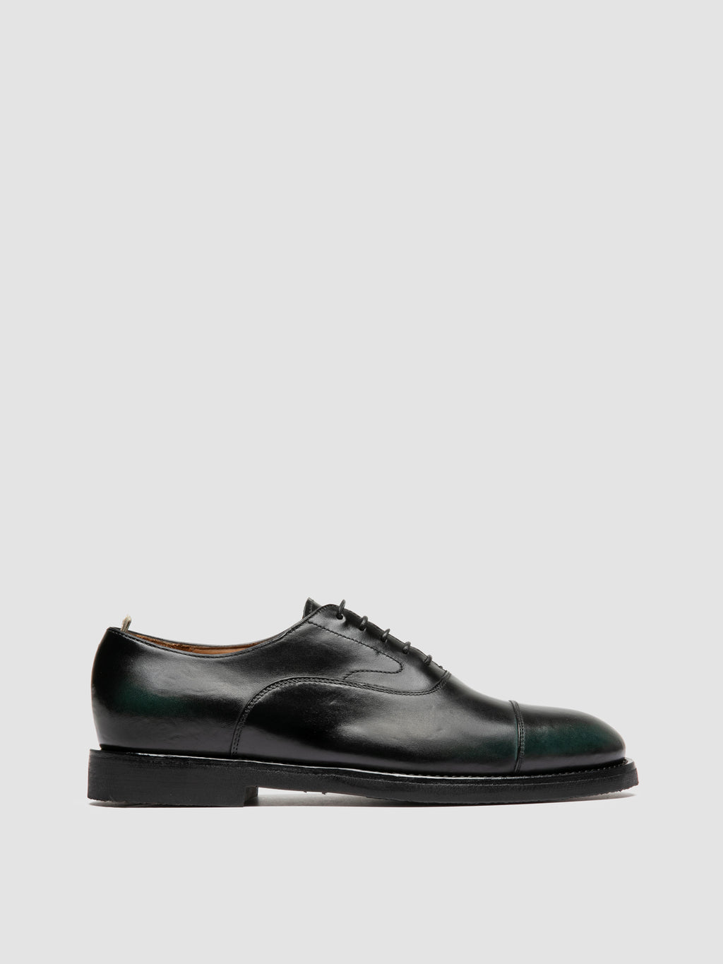 BARITON FLEXI 003 - Black Leather Oxford Shoes - image 1,side view