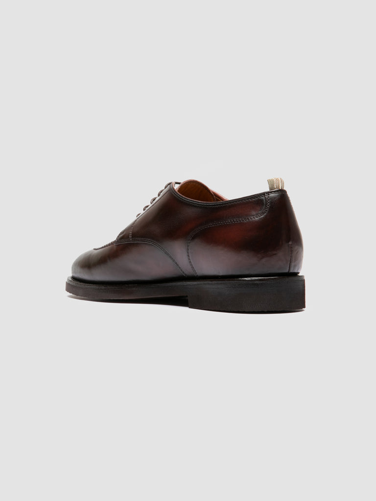 BARITON FLEXI 005 - Burgundy Leather Derby Shoes