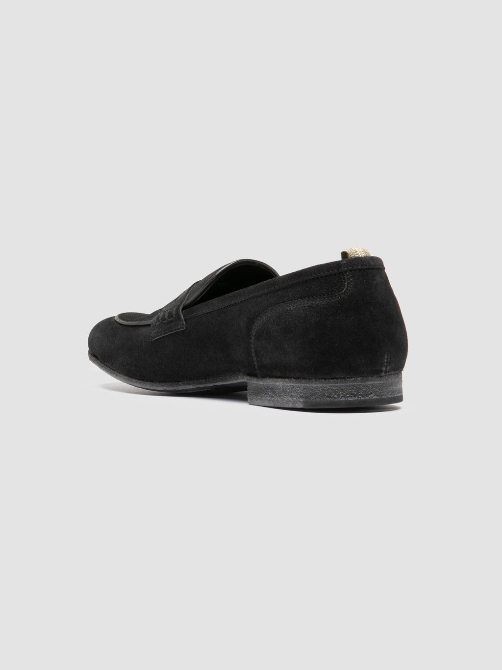 BILT 001 - Black Suede Penny Loafers - image 4,side view