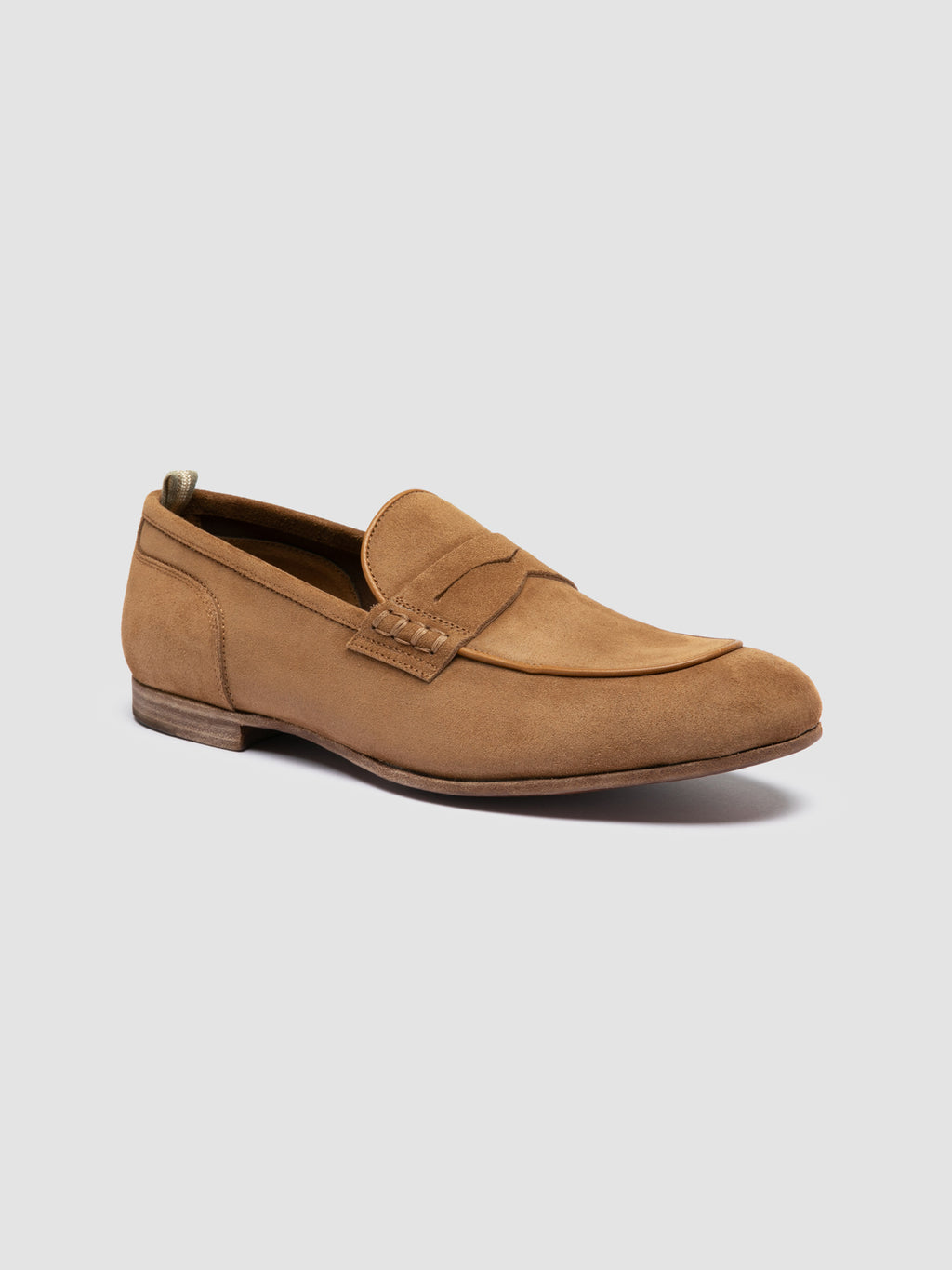 BILT 001 - Brown Suede Penny Loafers - image 3,side view