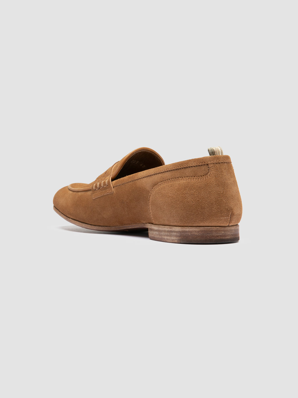 BILT 001 - Brown Suede Penny Loafers - image 4,side view
