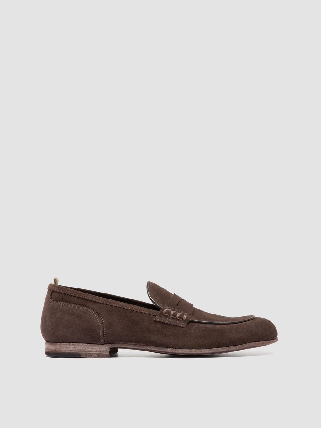 BILT 001 - Brown Suede Penny Loafers - image 1,side view