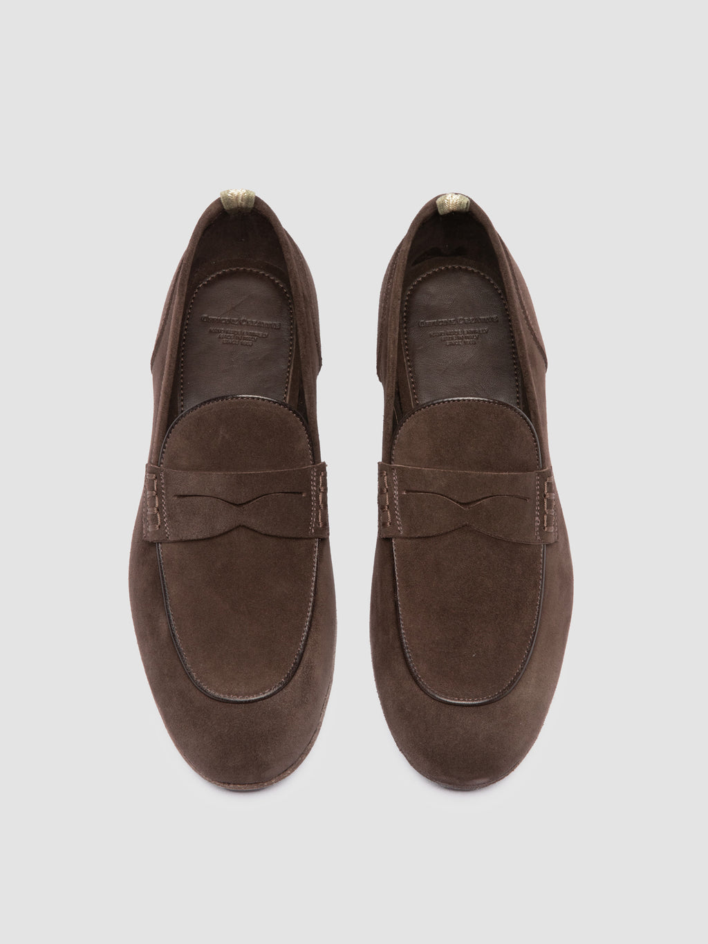 BILT 001 - Brown Suede Penny Loafers - image 2,side view