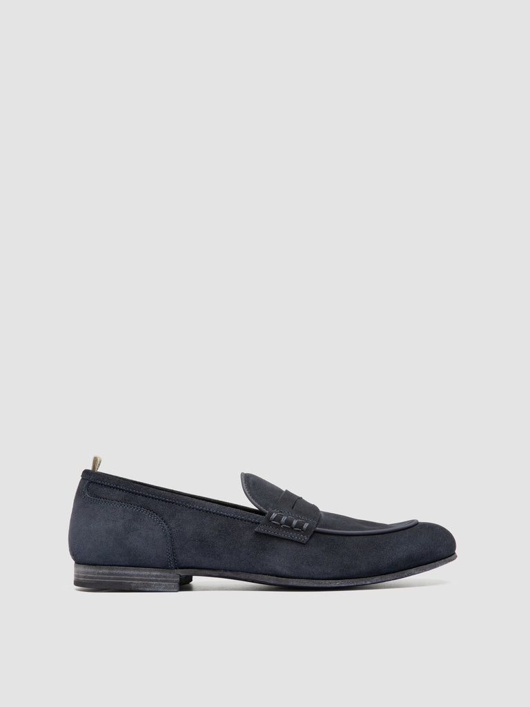 BILT 001 - Grey Suede Penny Loafers