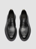BONES 001 - Schwarze Penny-Loafer aus Leder - thumb image 2,side view