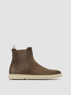 BONES 014 - Grüne Chelsea-Stiefel aus Wildleder