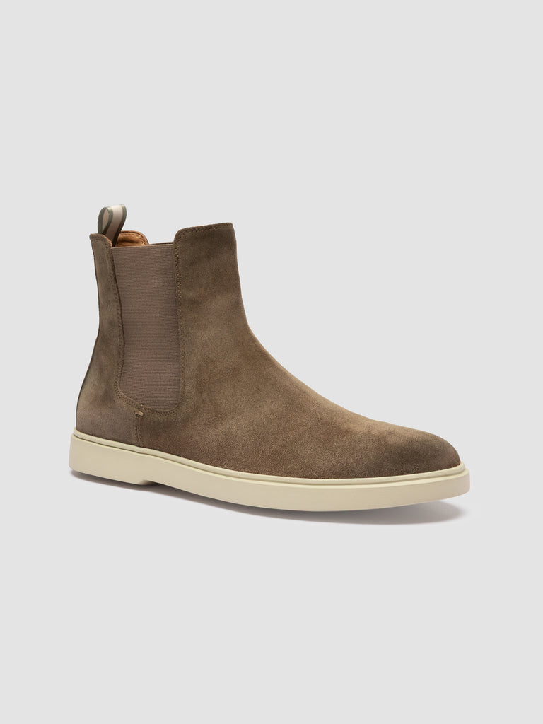 BONES 014 - Green Suede Chelsea Boots