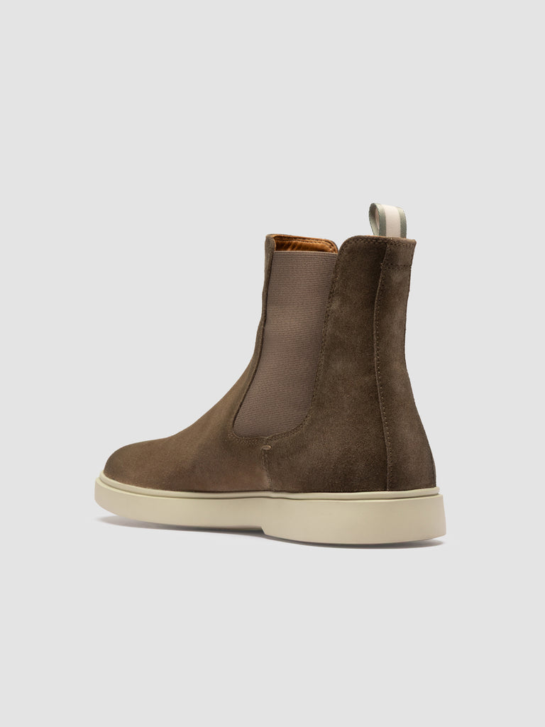 BONES 014 - Green Suede Chelsea Boots