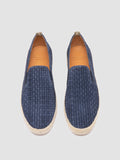 BOWLINE 001 - Blue Woven Espadrille Shoes