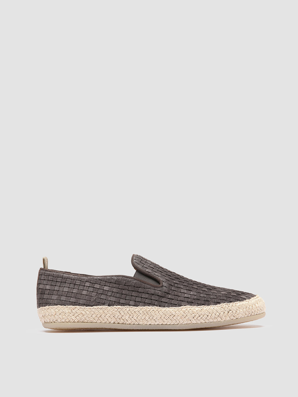 BOWLINE 001 - Grey Woven Espadrille Shoes