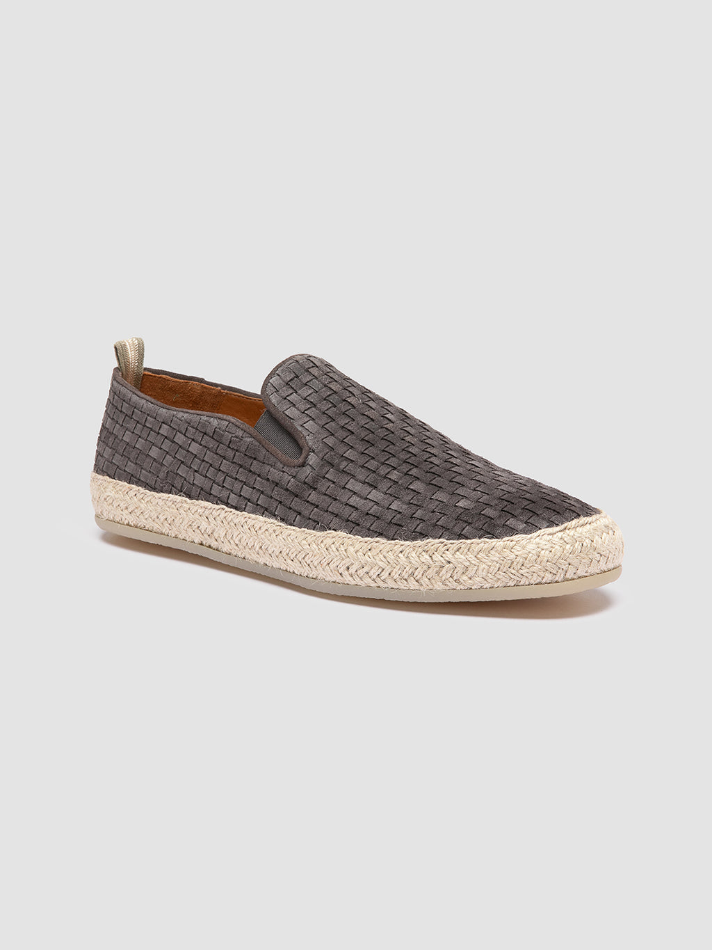 BOWLINE 001 - Grey Woven Espadrille Shoes