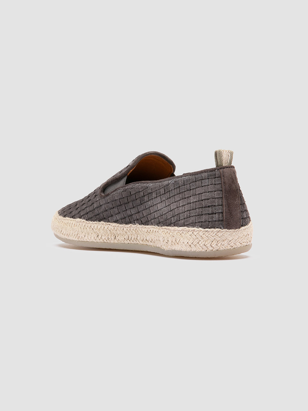 BOWLINE 001 - Grey Woven Espadrille Shoes