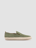 BOWLINE 001 - Green Woven Espadrille Shoes