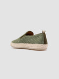 BOWLINE 001 - Green Woven Espadrille Shoes