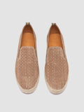 BOWLINE 001 - Taupe Woven Espadrille Shoes