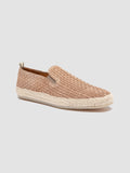 BOWLINE 001 - Taupe Woven Espadrille Shoes