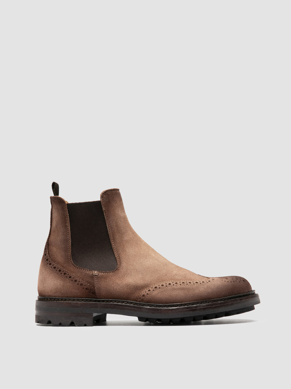 BRISTOL 008 - Brown Suede Chelsea Boots