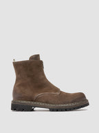 BULLA DD LUG 114 - Taupefarbene Stiefel aus Wildleder mit Reißverschluss