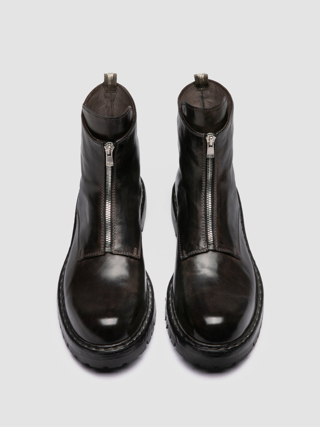 BULLA DD LUG 114 - Graue Stiefel aus Leder mit Reißverschluss - image 2,side view