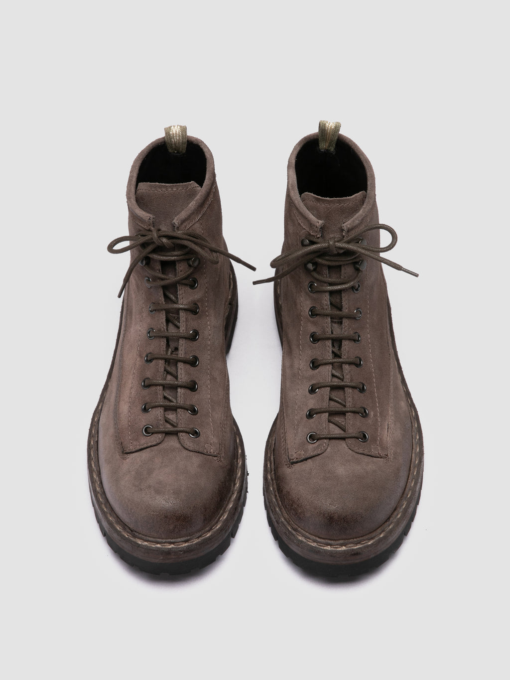 BULLA DD LUG 115 - Taupe Suede Lace Up Boots - image 2,side view