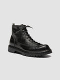 BULLA DD LUG 115 - Black Leather Lace Up Boots - thumb image 3,side view
