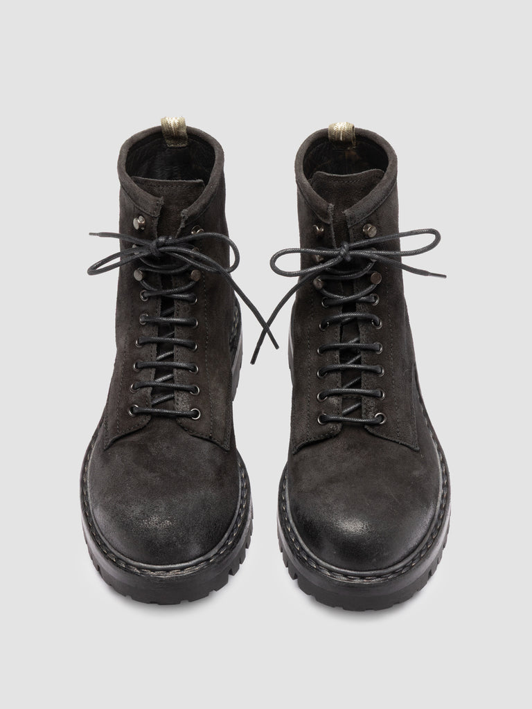 BULLA DD LUG 116 - Black Suede Lace Up Boots