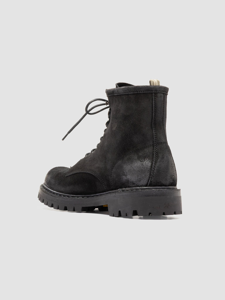 BULLA DD LUG 116 - Black Suede Lace Up Boots