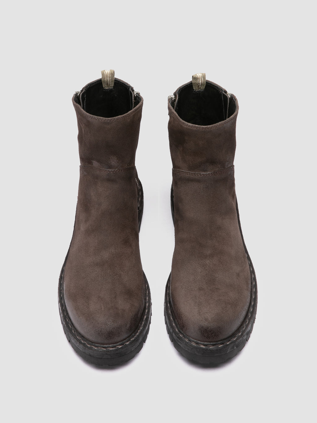 BULLA DD LUG 118 - Brown Suede Zip Boots - image 2,side view