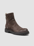 BULLA DD LUG 118 - Brown Suede Zip Boots - thumb image 3,side view