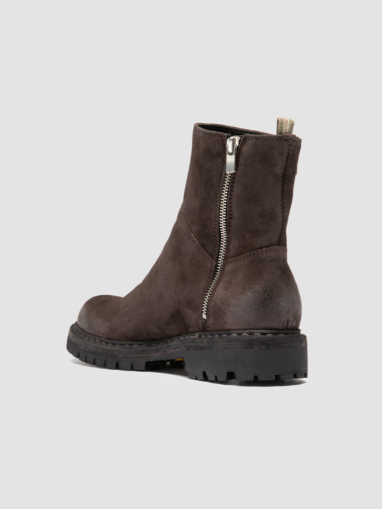 BULLA DD LUG 118 - Brown Suede Zip Boots