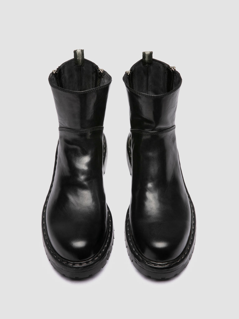 BULLA DD LUG 118 - Black Leather Zip Boots