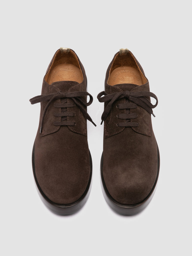 BULLA 001 - Brown Suede Derby Shoes