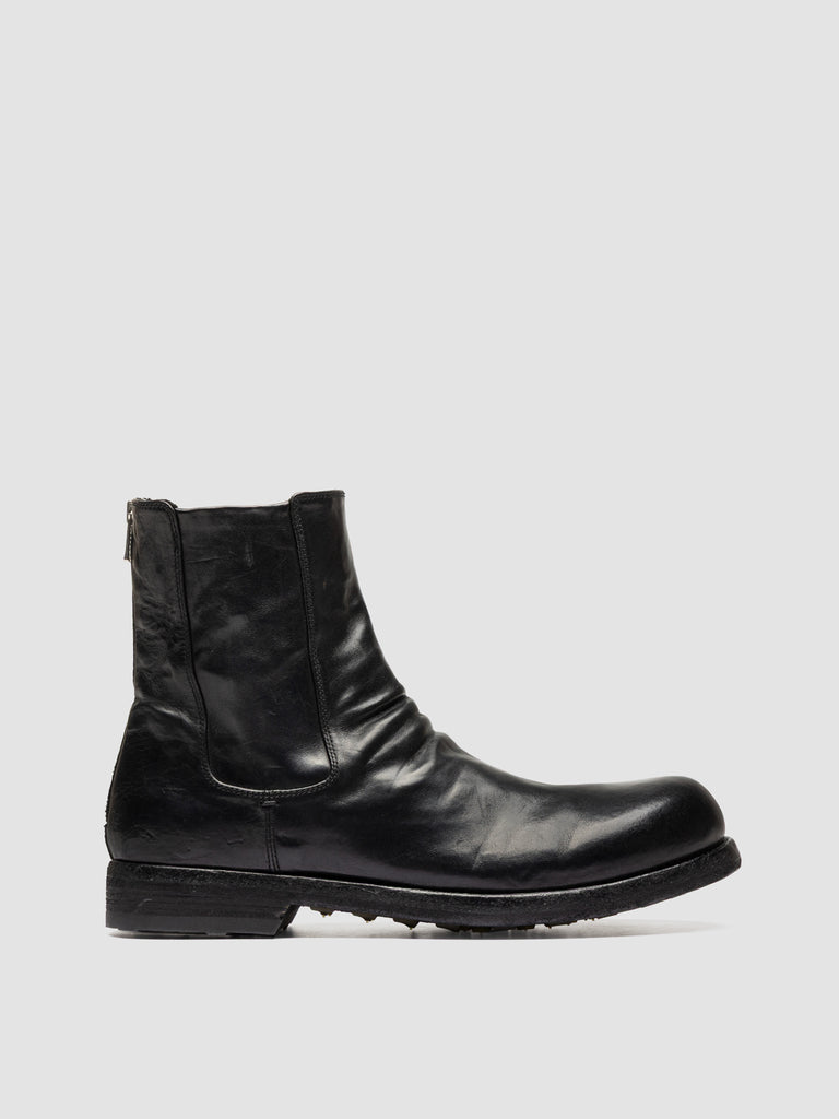 BULLA DD 104 - Black Leather Zipped Boots