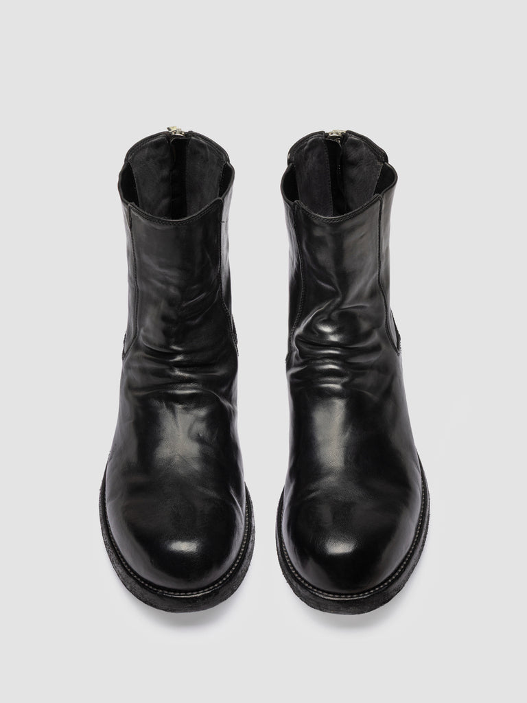 BULLA DD 104 - Black Leather Zipped Boots