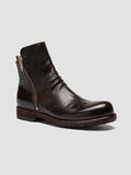 BULLA DD 105 - Brown Leather Zipped Boots - thumb image 3,side view