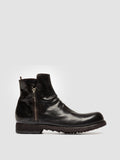 BULLA DD 113 - Braune Lederstiefel mit Reißverschluss - thumb image 1,side view