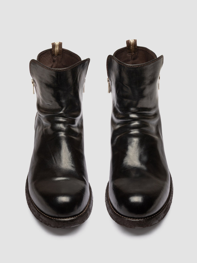 BULLA DD 113 - Braune Lederstiefel mit Reißverschluss