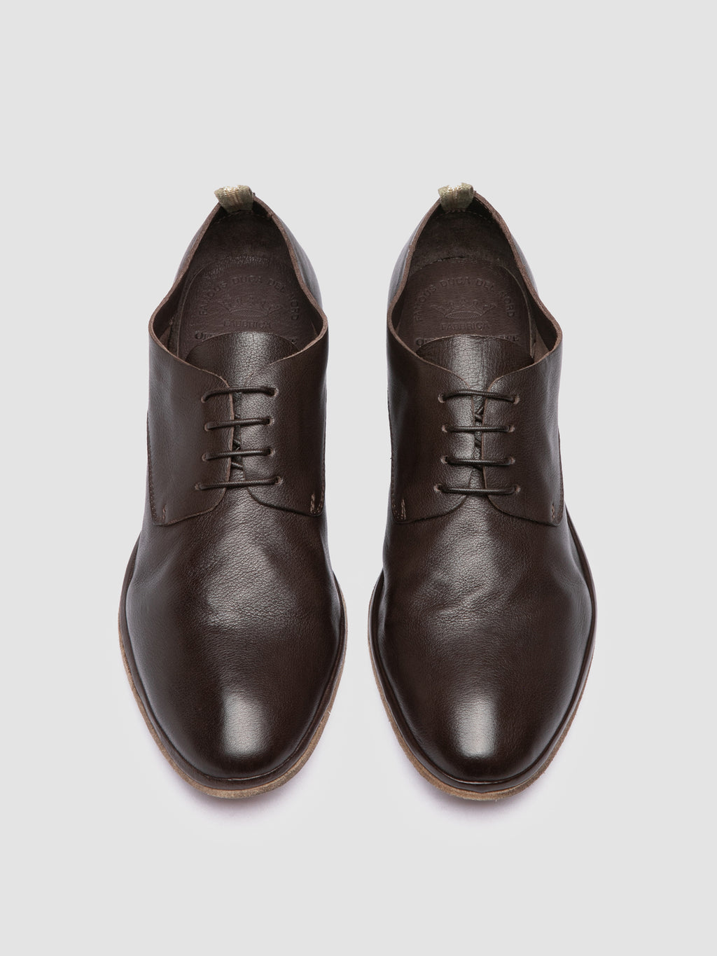 CALIFORNIA 005 - Brown Leather Derby Shoes