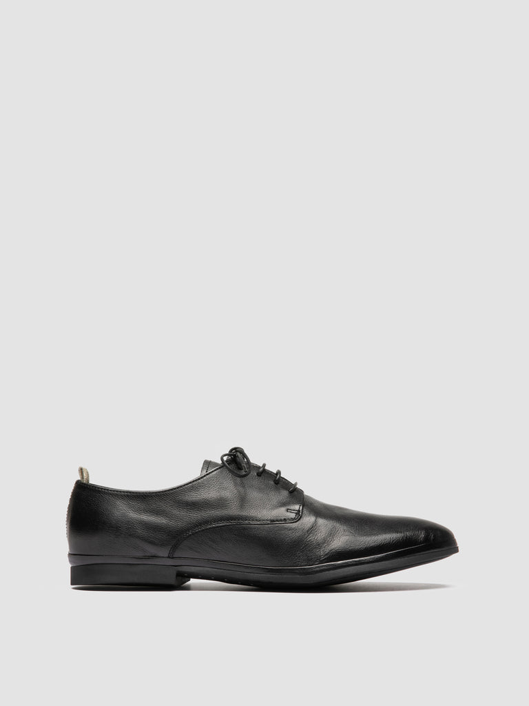 CALIFORNIA 007 - Black Leather Derby Shoes