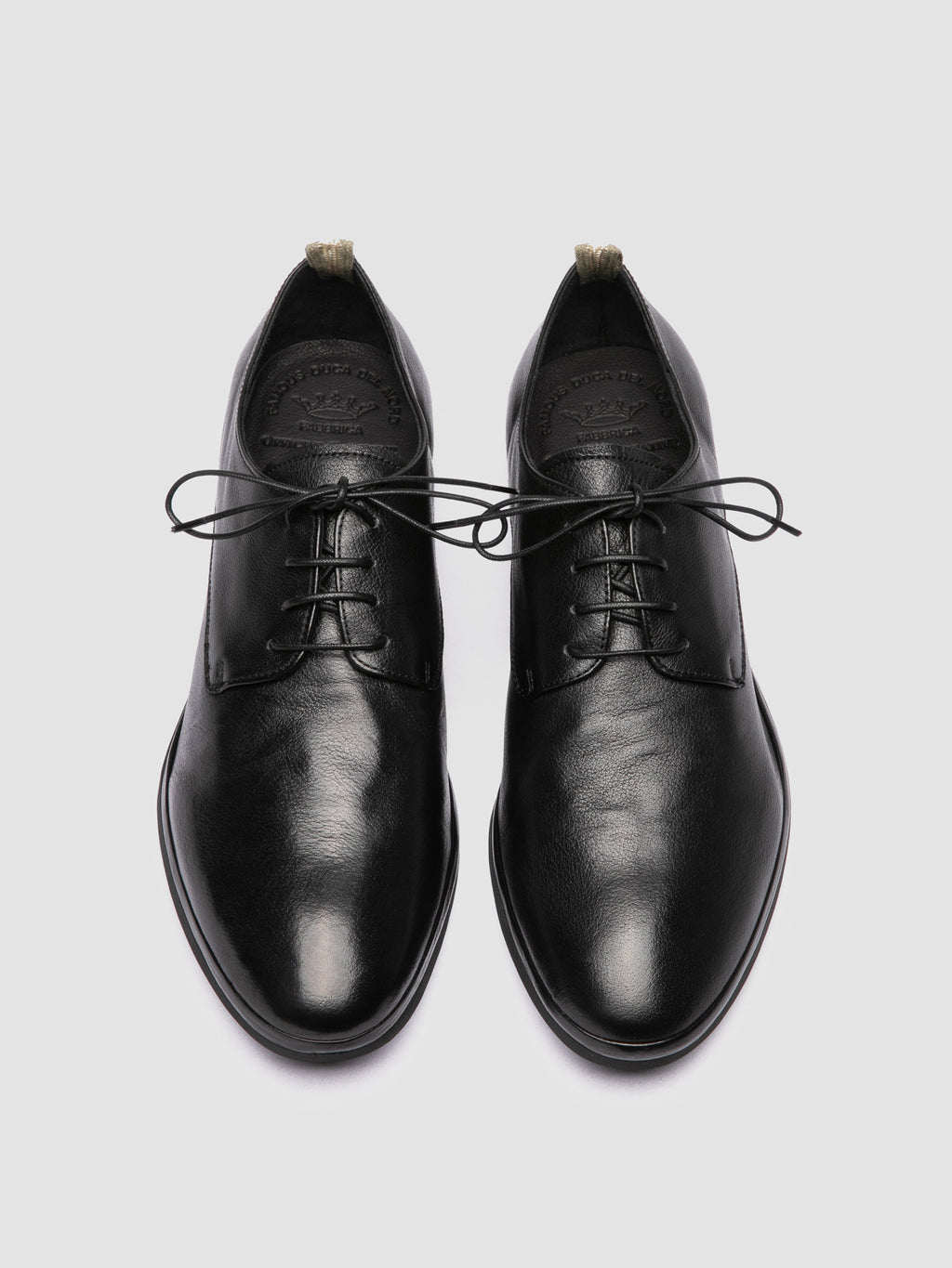 CALIFORNIA 007 - Black Leather Derby Shoes