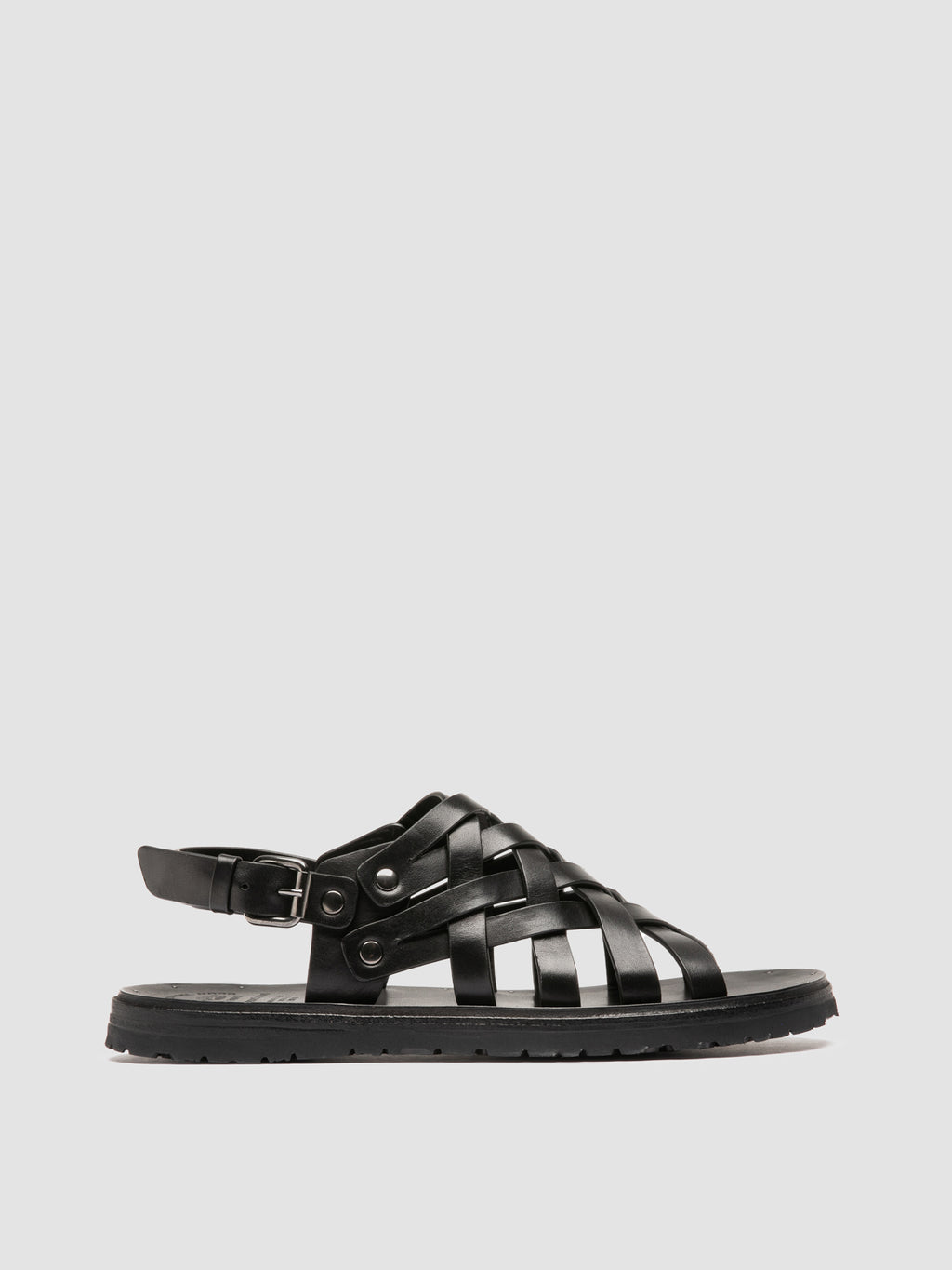 CHIOS 011 - Black Leather Sandals - image 1