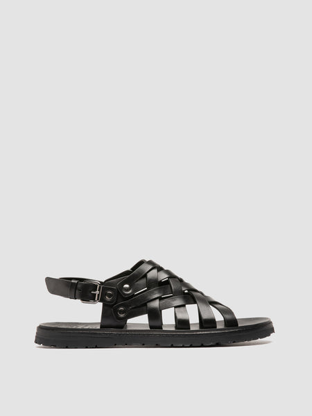 Men's Black Leather Sandals: CHIOS 011 – Officine Creative