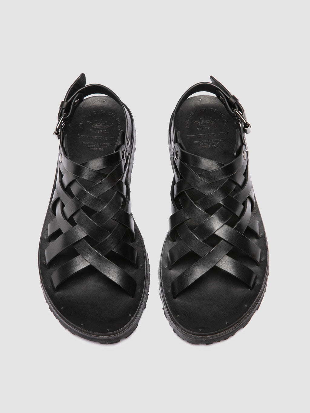 CHIOS 011 - Black Leather Sandals - image 2