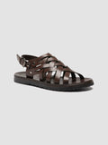 CHIOS 011 - Brown Leather Sandals - thumb image 3,side view